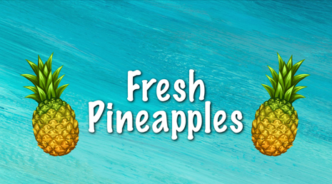 slider fresh pineapples